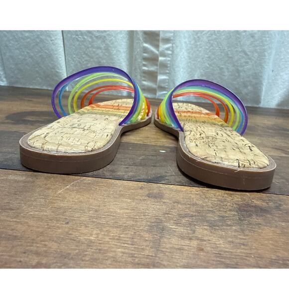Mix No. 6 Pattie Sandal Women's Size 6 Rainbow Jelly Slide Slip On Sandals - Picture 4 of 4
